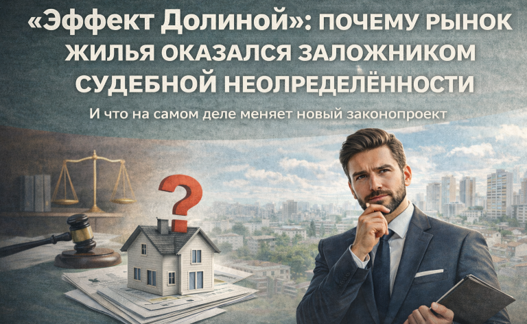 «Эффект Долиной»: почему рынок жилья оказался заложником судебной неопределённости. И что на самом деле меняет новый законопроект.